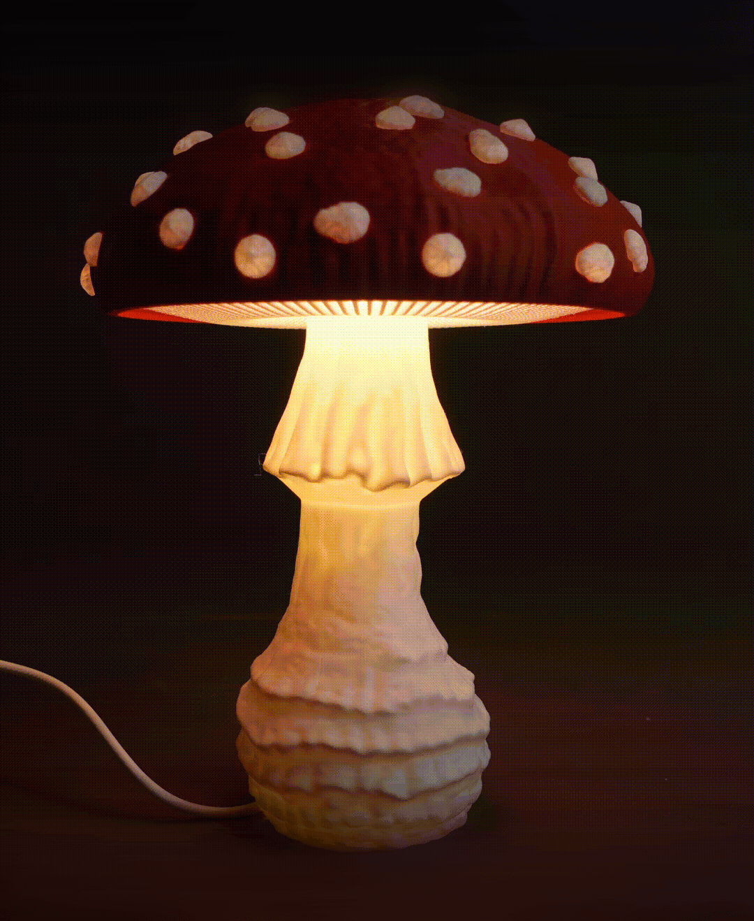 Mushroom lamp “Amanita Muscaria” 3d model