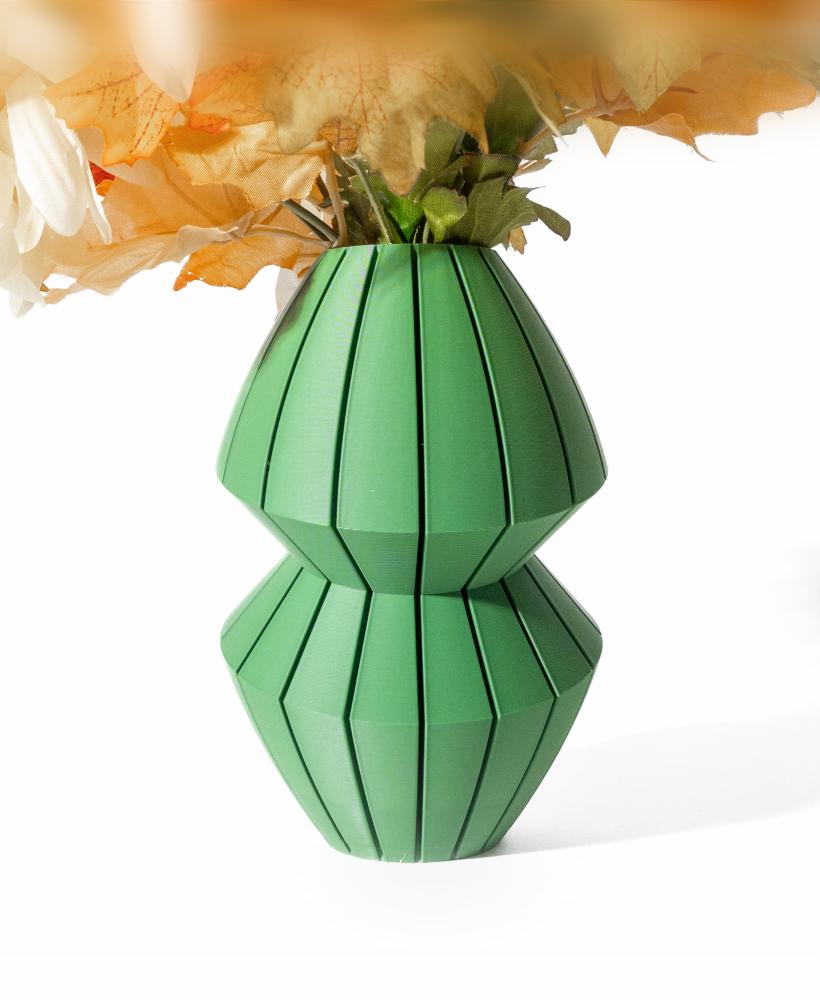 The Luko Vase, Modern and Unique Home Decor for Dried and Preserved Flower Arrangement  | STL File 3d model