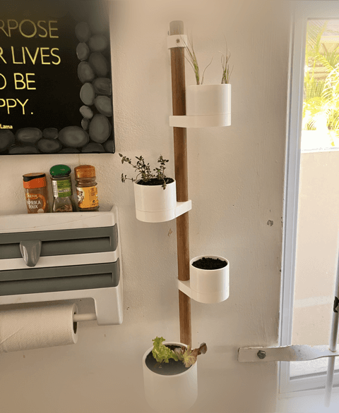 Small Space Vertical Planter for Herbs and More 3d model