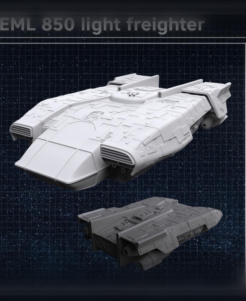 EML 850 light freighter 3d model