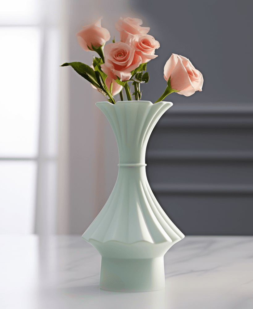 Annone Vase – Elegant Pastel Green Vase for Sophisticated Interiors 3d model