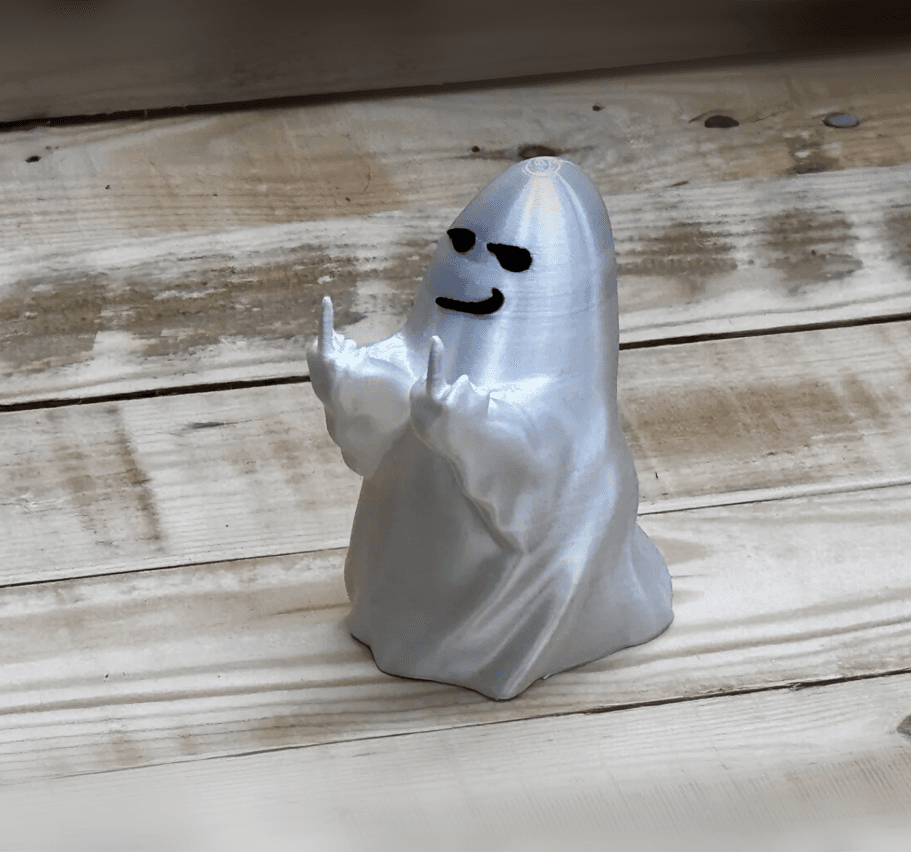 Middle Finger Swearing Ghost 3d model