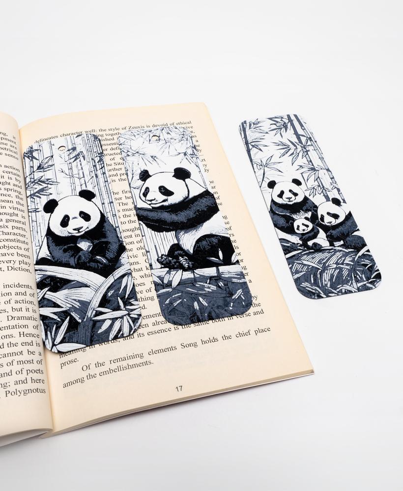 Giant Panda Bookmarks 3d model