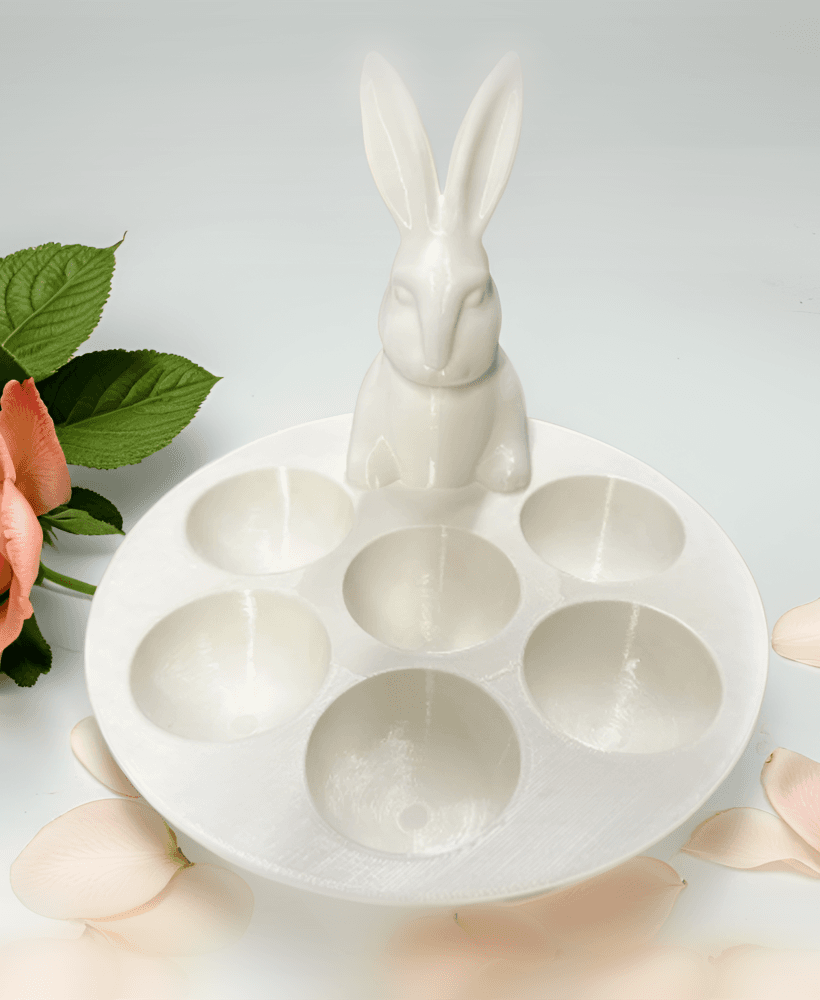 Bunny Easter Stand – Festive Egg Display 3d model