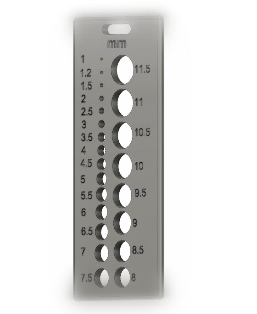 Drilling Tool, Metric Hole, 23 Holes 3d model