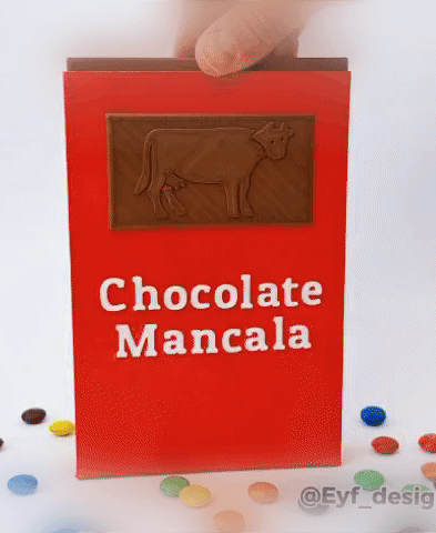 Chocolate Mancala Game 3d model