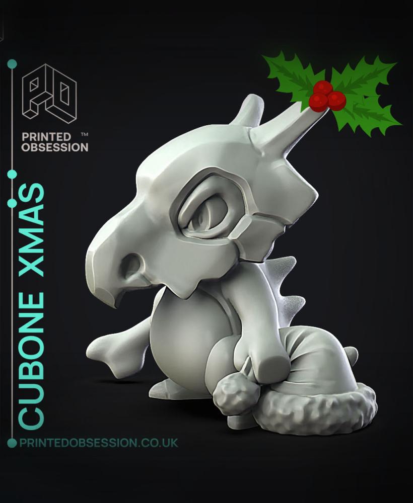 Cubone xmas - Pokemon - Fan Art 3d model