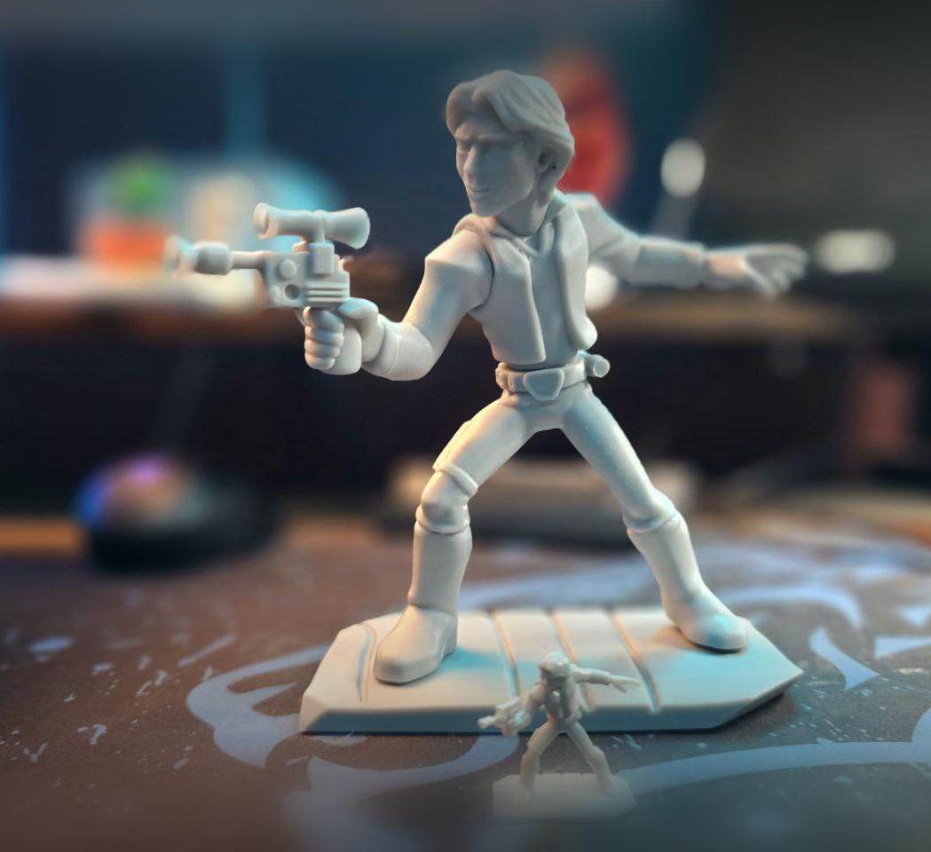 FAN ART STAR WARS "HAN SOLO" 3d model