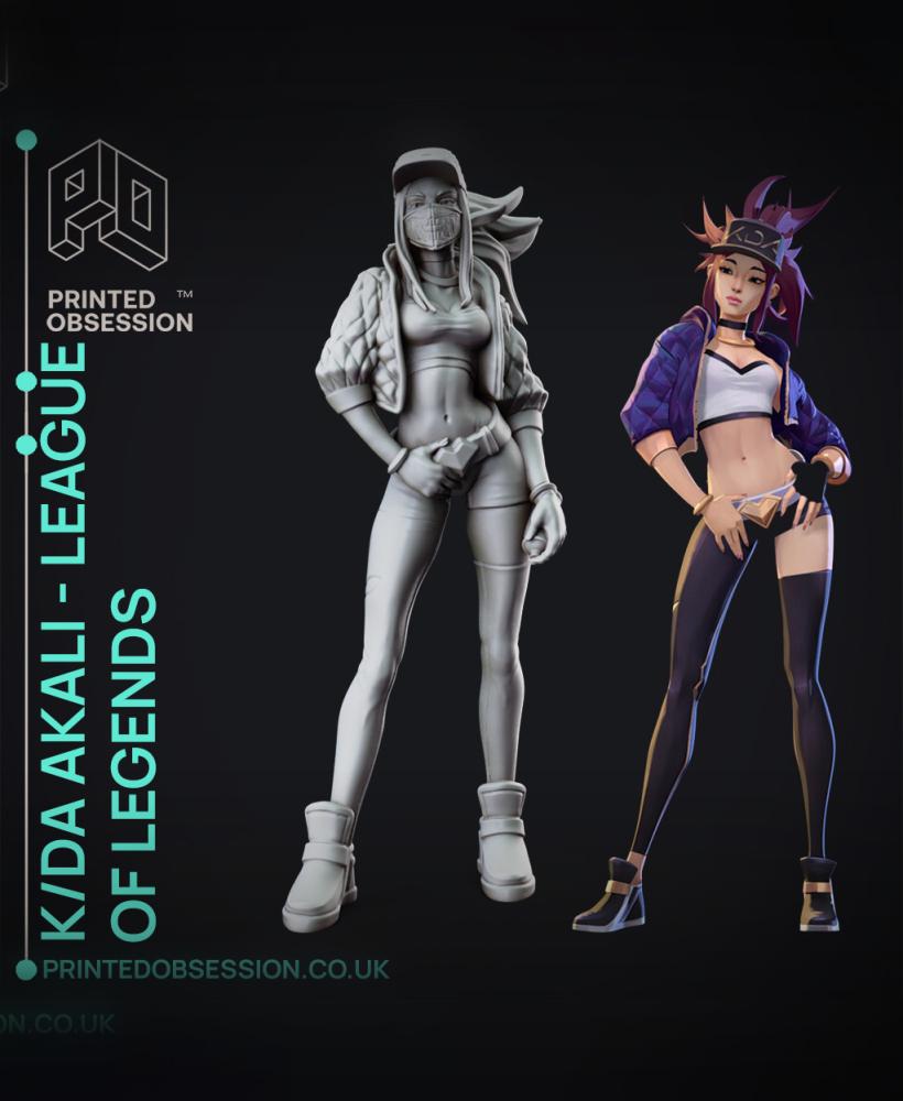 KDA Akali - LEAGUE OF LEGENDS - 30 cm model.  3d model