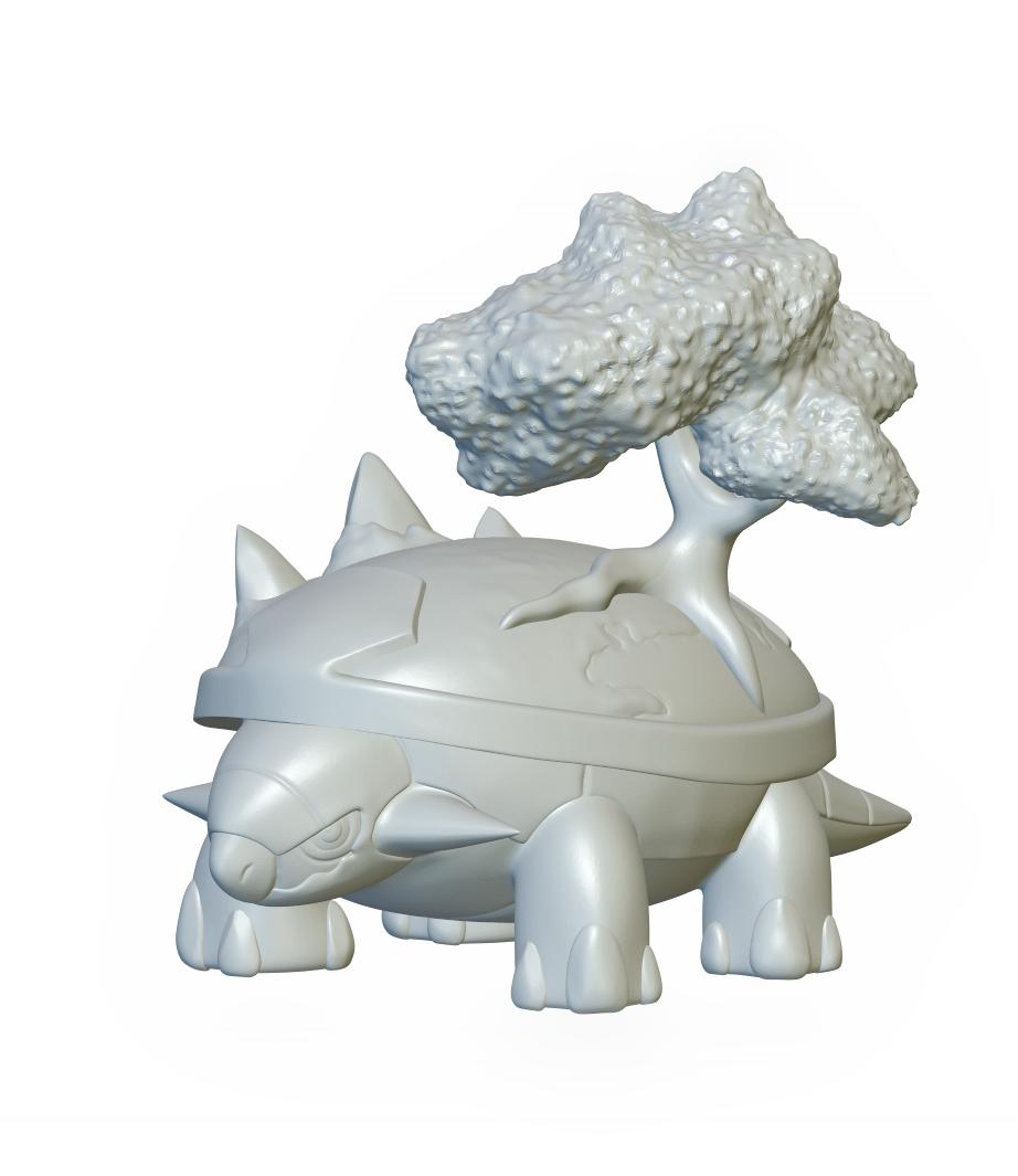 Pokemon Torterra #389 - Optimized for 3D Printing 3d model