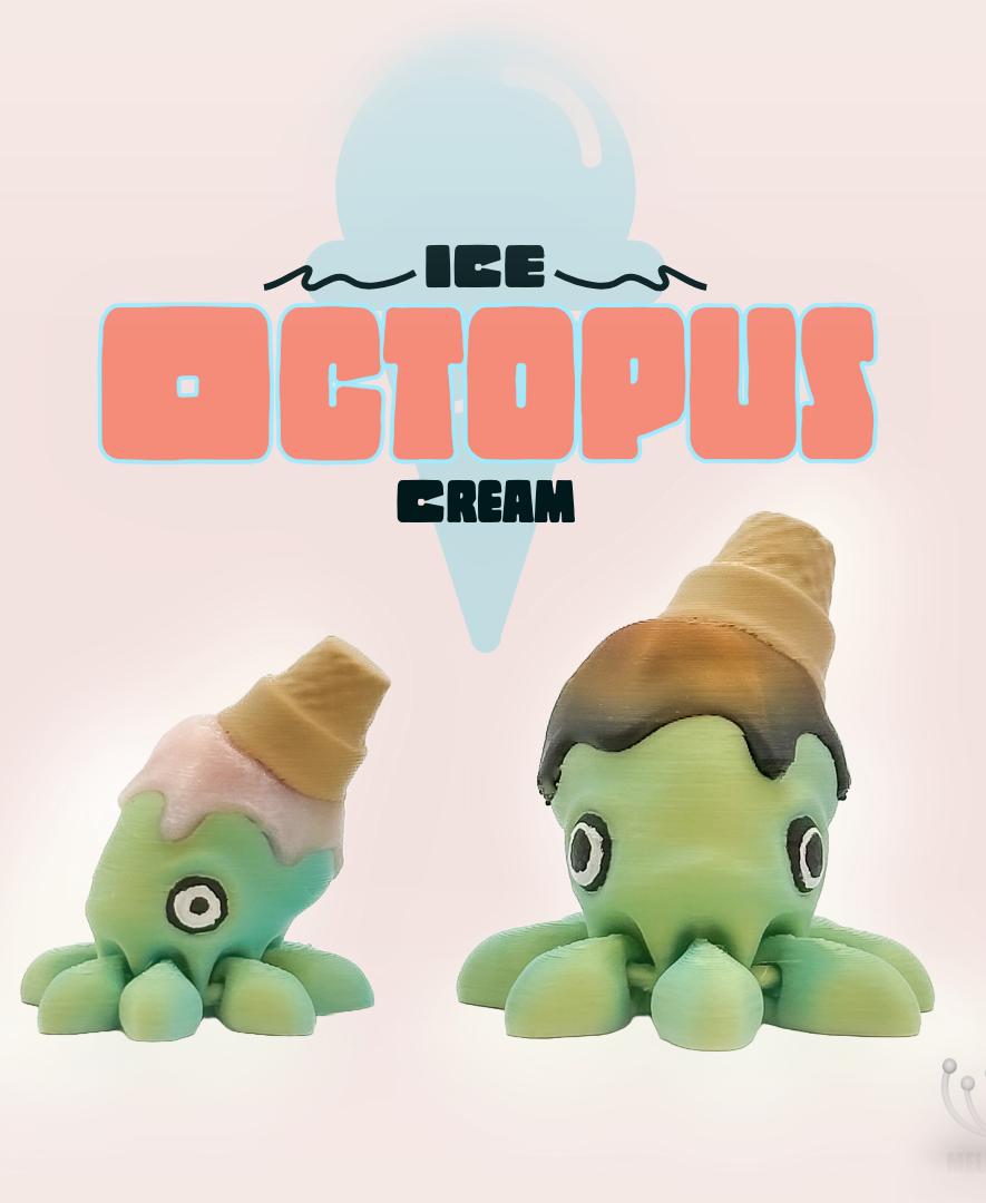 M3D - Ice Cream Octopus 3d model