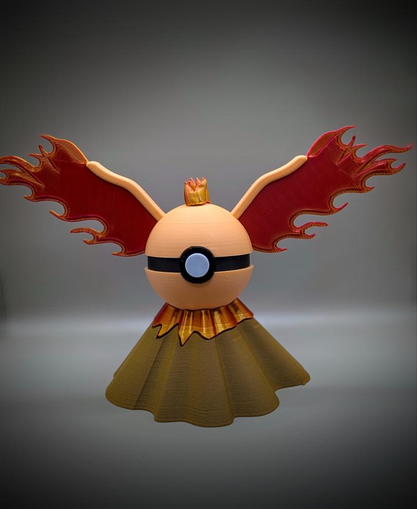 Moltres Pokeball (MULTIPART).stl 3d model