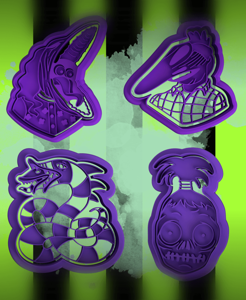 Beetlejuice Cookie cutter 3d model