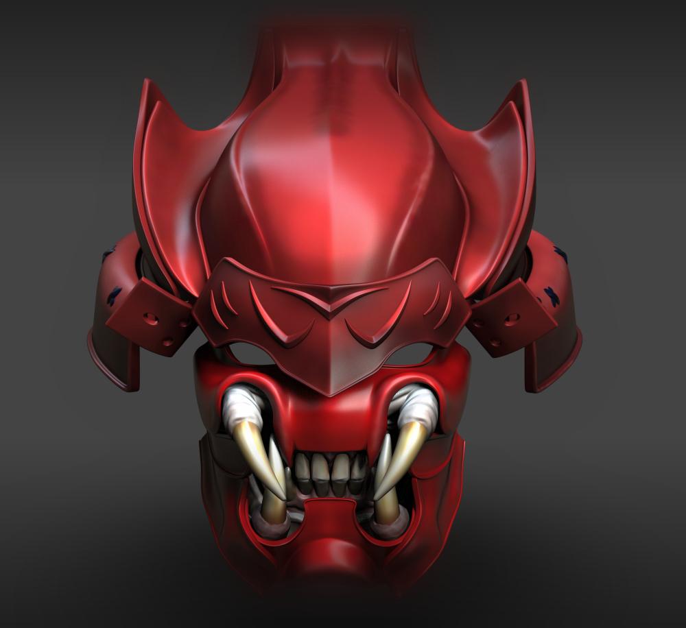 Predator Samurai Helmet 3d model