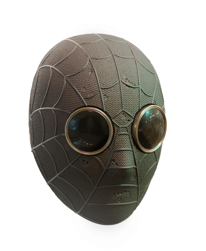 Spiderman Noir Mask 3d model