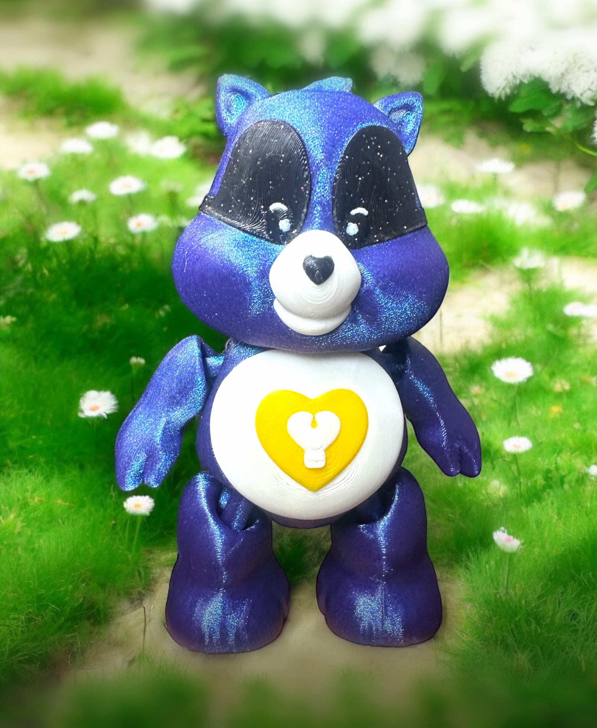 Care Bear, Cousins, Raccoon, Flexi, Flexible, Articulating, Articulated, Panda, Trash 3d model