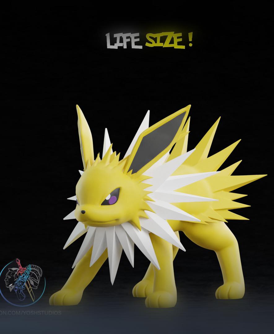 Life Sized Jolteon 3D Printer File STL 3d model