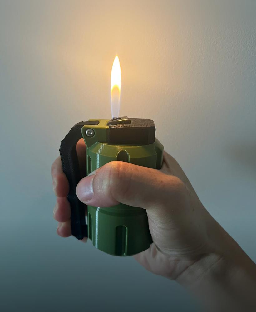 Grenade Bic lighter 3d model