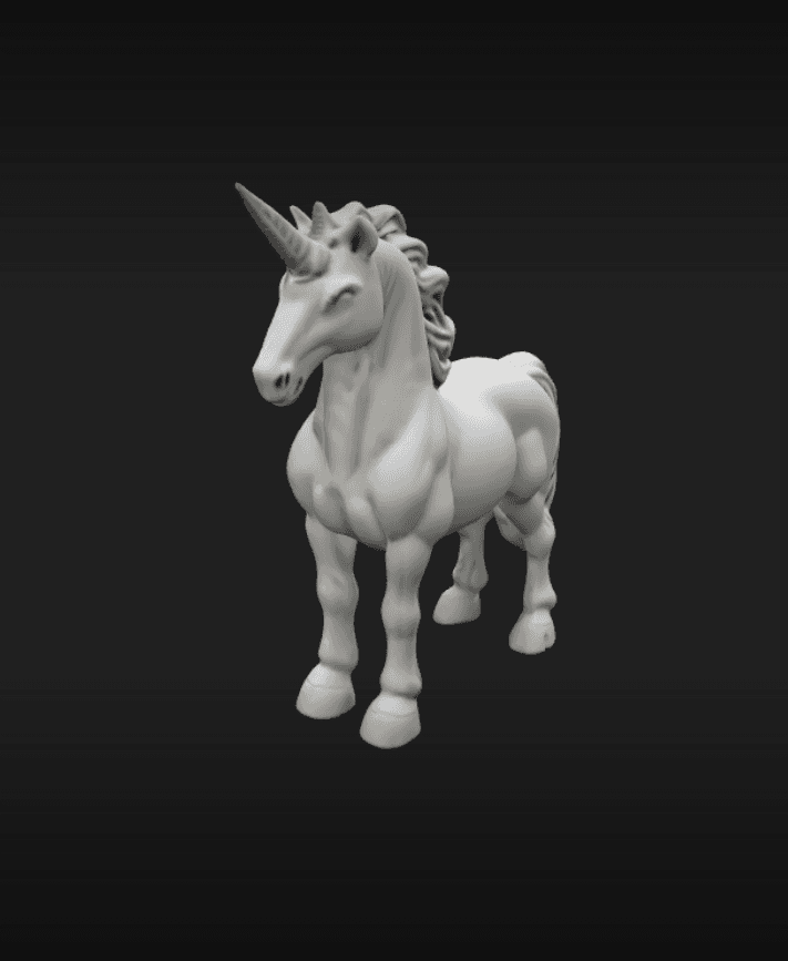 Strong Unicorn  - AI Generated 3d model