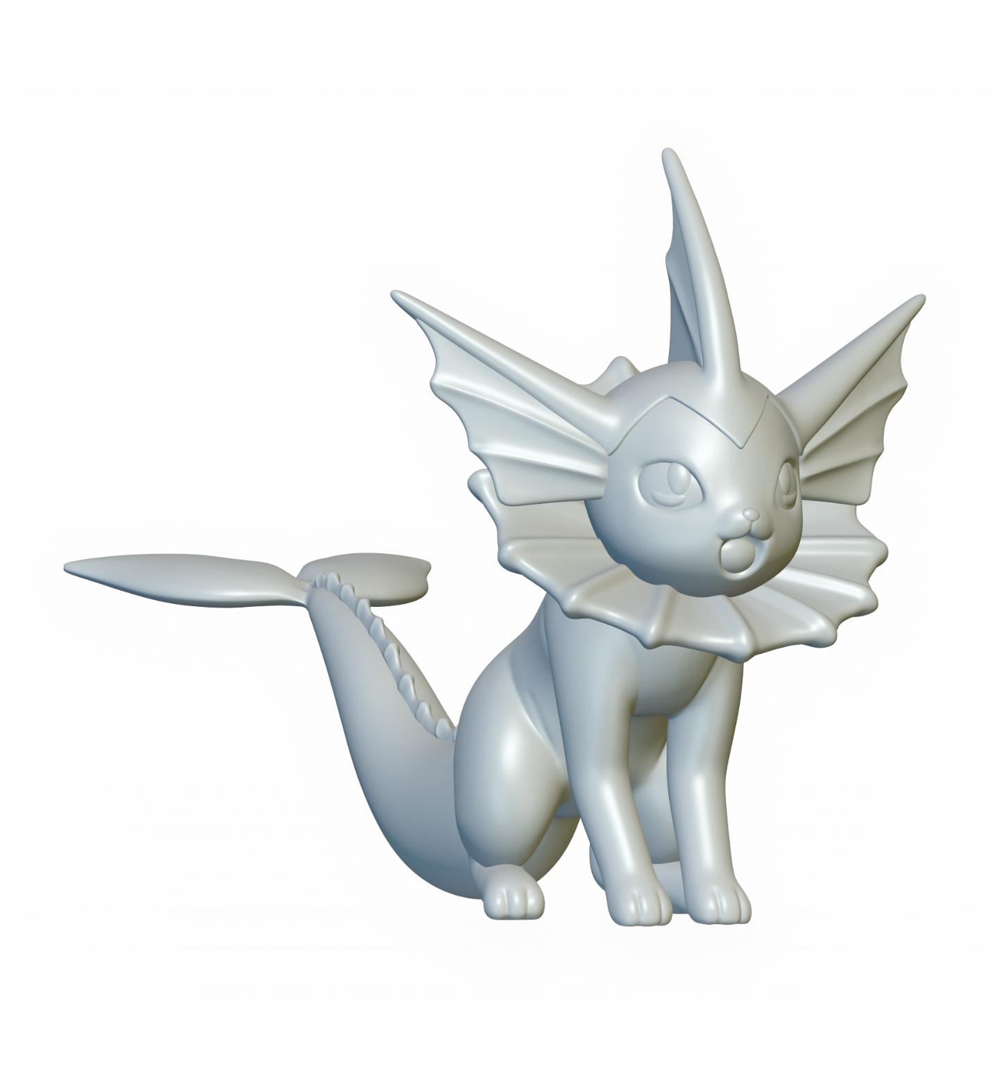 Pokemon Vaporeon #134 - Optimized for 3D Printing 3d model