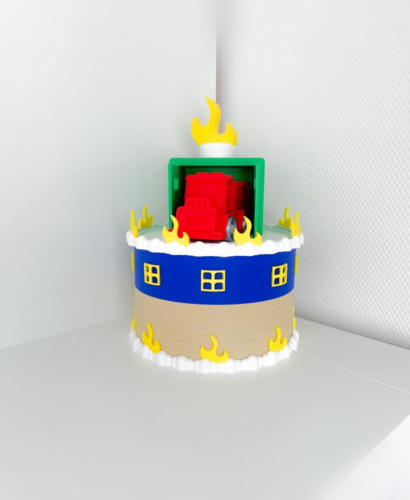 Firefighters cake 3d model