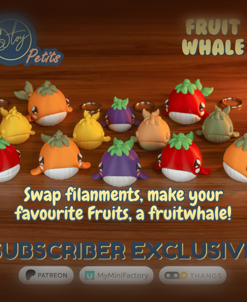 Fruit Whale 3d model