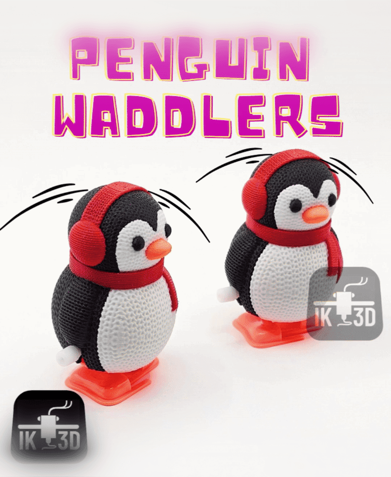 Waddlers - Knitted Penguin / 3MF Included / No Supports 3d model