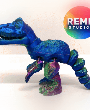 Flexi T-Rex Dinosaur  | Articulated Trex NO support 3d model