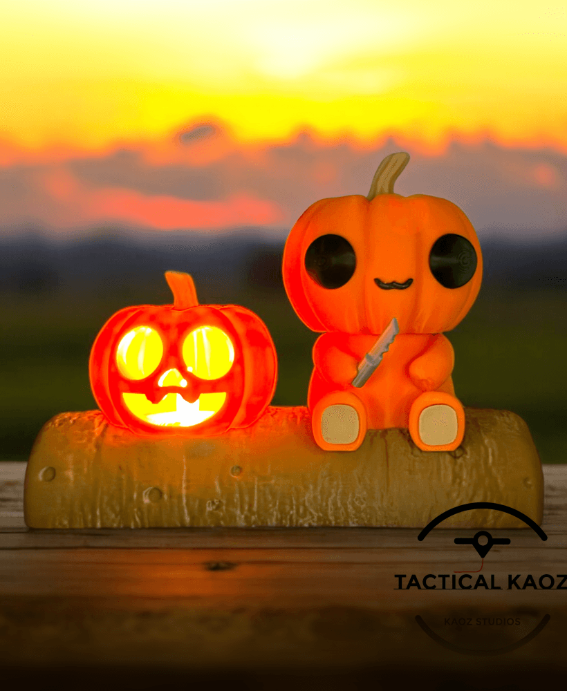 Pumpkin Patch Pal Tea Light Pumpkin Scene 3d model