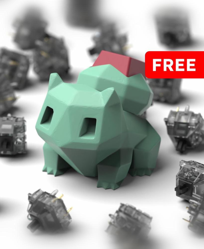 Bulbasaur - Keyboard clicker 3d model