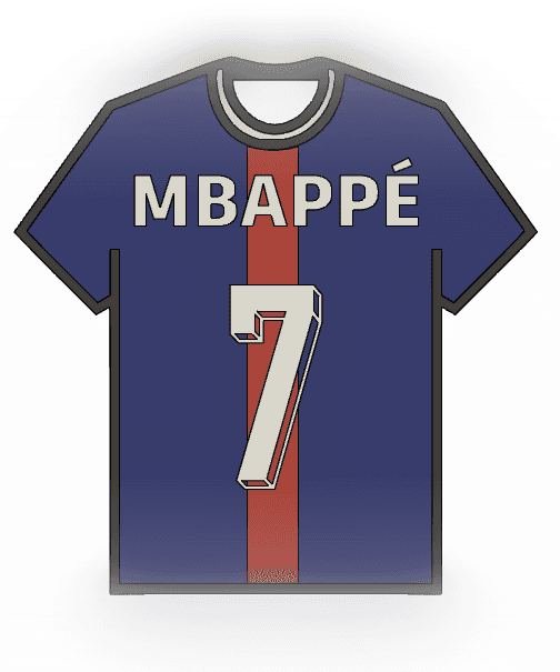  Mbappe Keychain 3d model