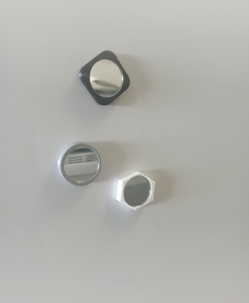 Circular refrigerator magnets  3d model