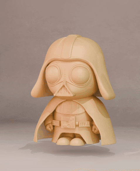 Cute Darth Vader Figure 3d model