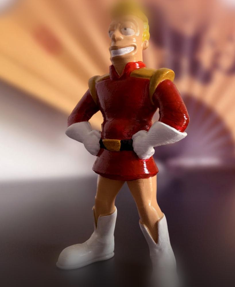 Zapp Brannigan from Futurama 3d model