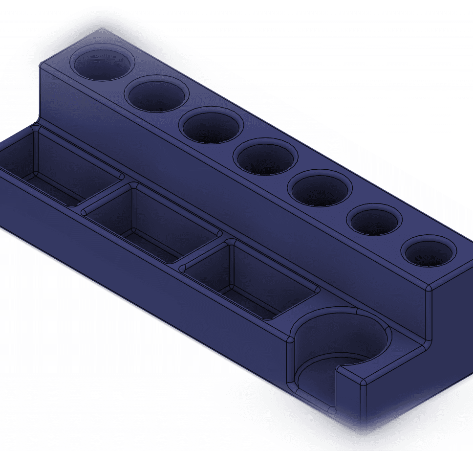 Highlighter, Pen and Sharpie Rack 3d model