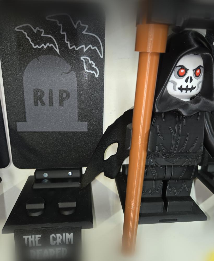 Grim Reaper Multicolor Nameplates and Backer 3d model