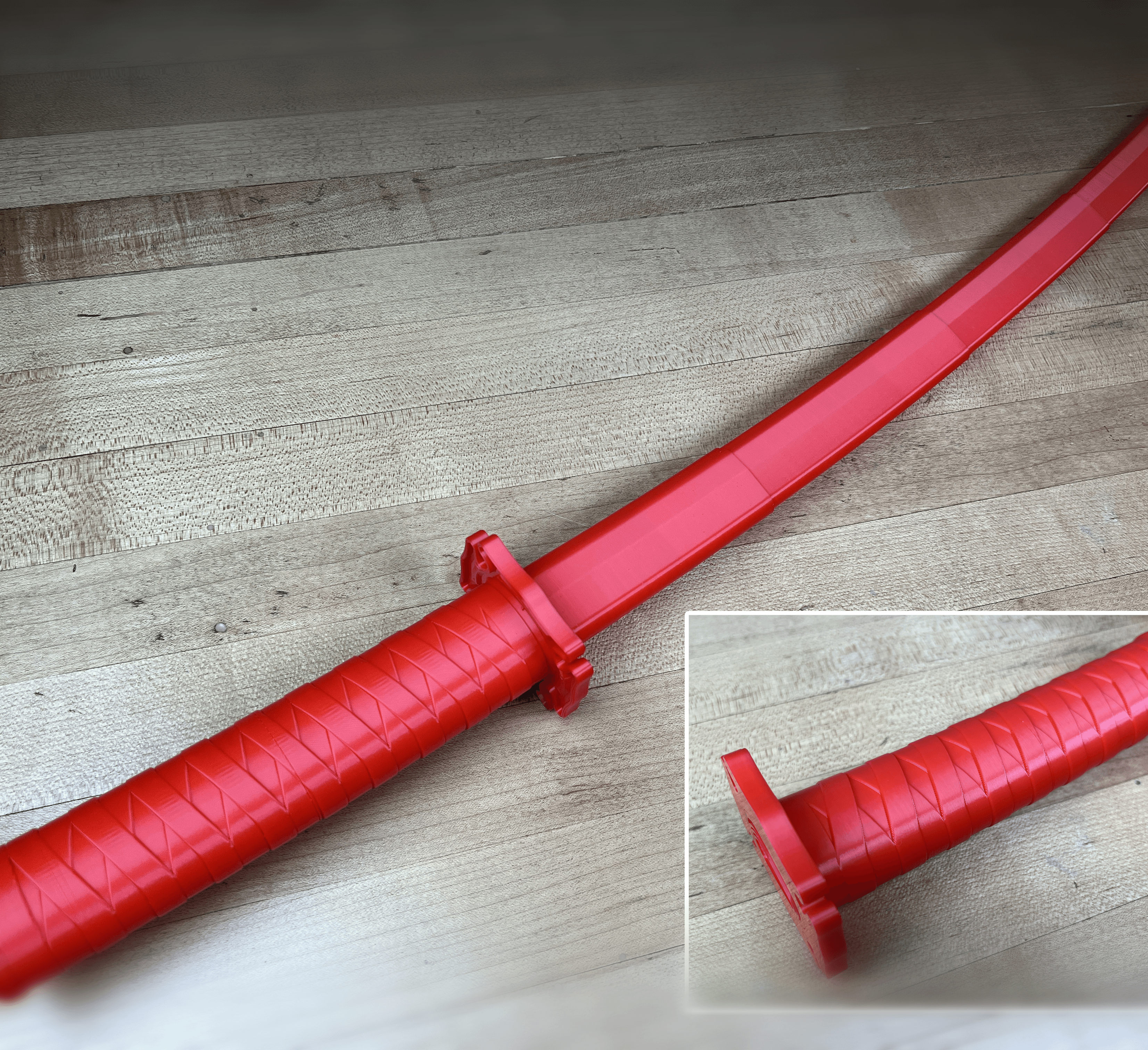 Collapsing Katana V2 Print-in-Place 3d model