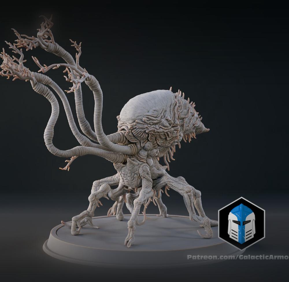 Halo Flood Spore Figurines and Mold - 3D Print Files 3d model