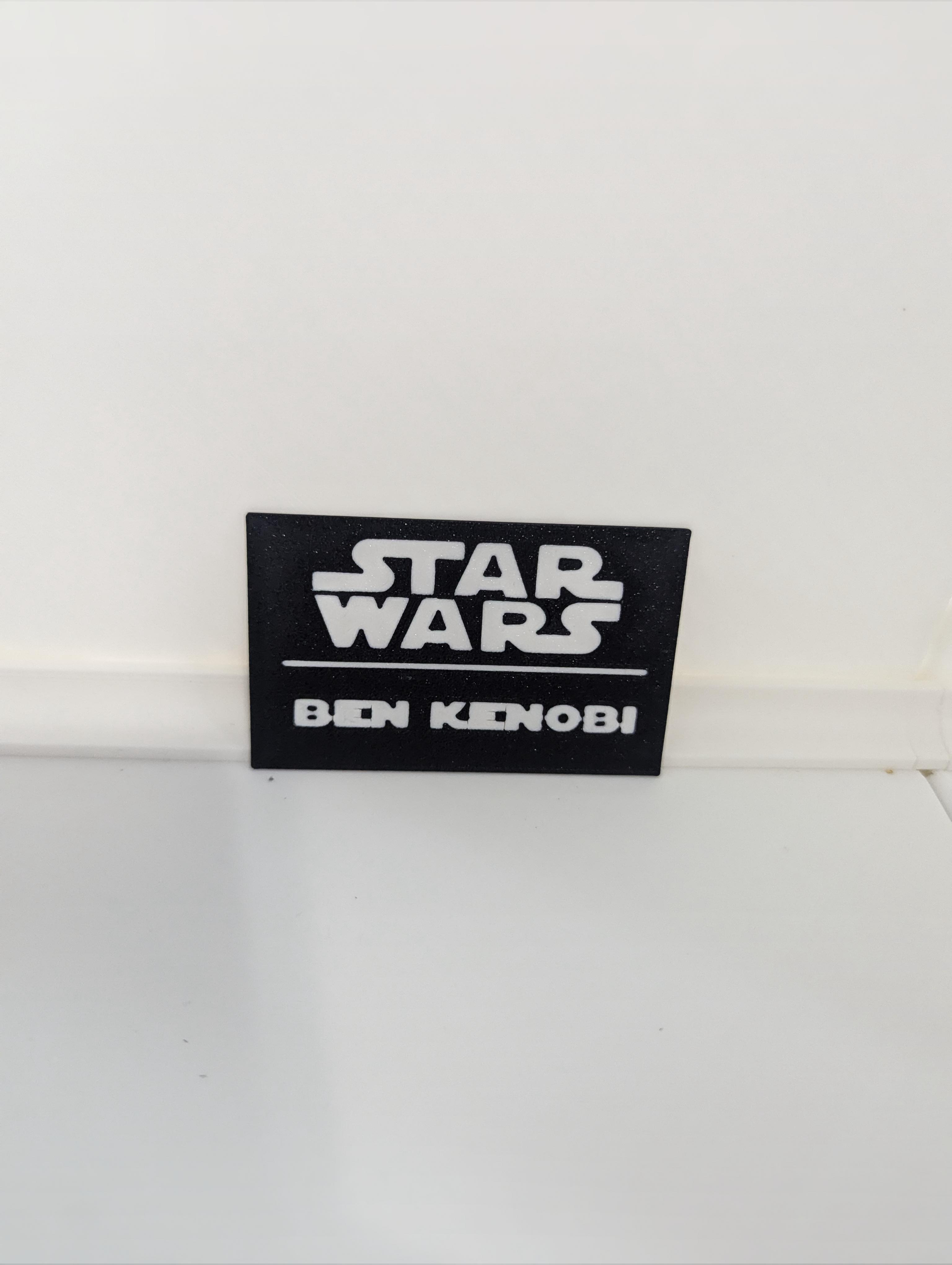 Ben Kenobi Multicolor Nameplates 3d model