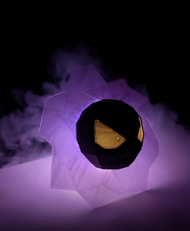 Gastly Vapor Low Poly Decoration 3d model