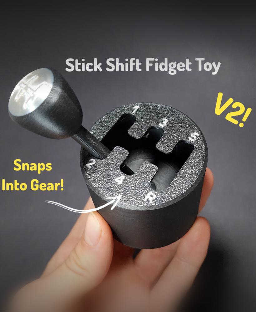 Stick Shift Fidget Toy V2 - Gear Shift 3d model