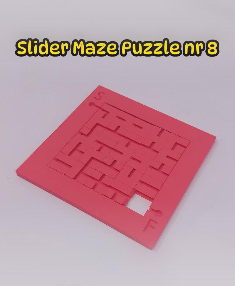 Slider Maze puzzle nr 8. 3d model