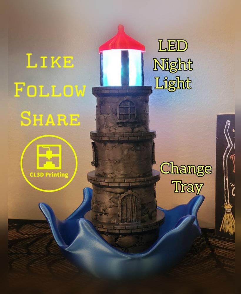 Lighthouse Change / Ring Bowl & Night Light 3d model