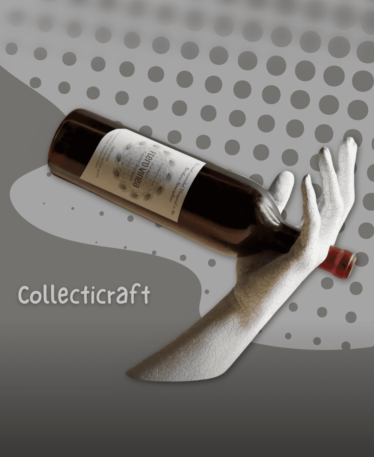 Graceful Hand Wine Holder 3d model
