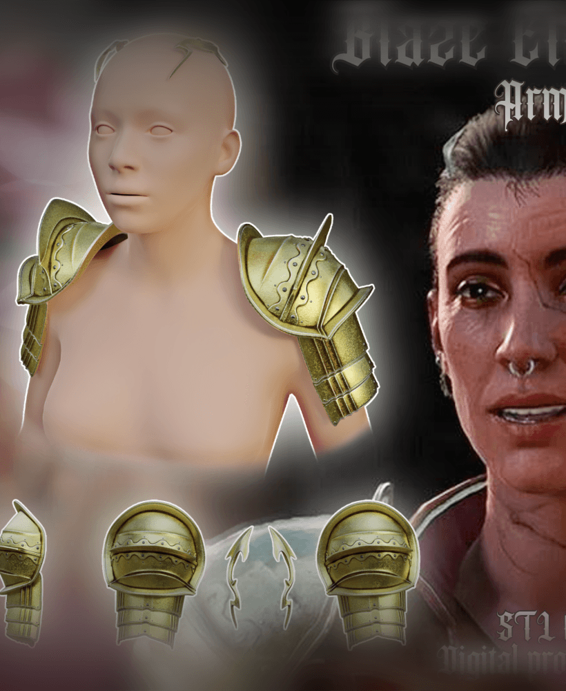 Fantasy Blaze Elin Armor Bladurs Gate 3 3d model