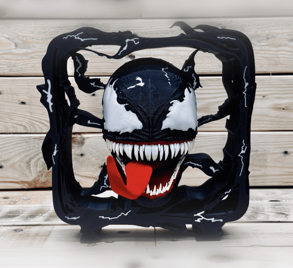 Venom Inspired Framed Art 3d model