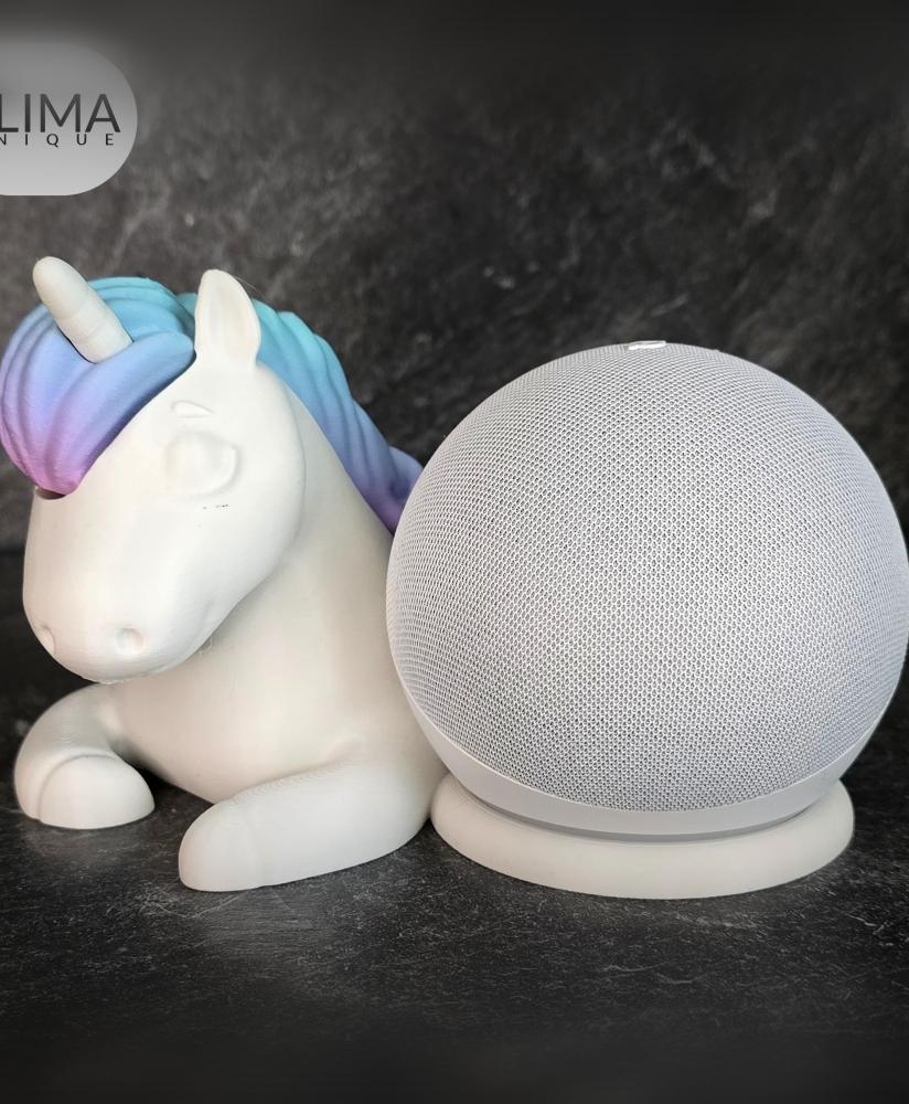 Sleeping Unicorn - Alexa Dot 5; 3; Homepod mini 3d model