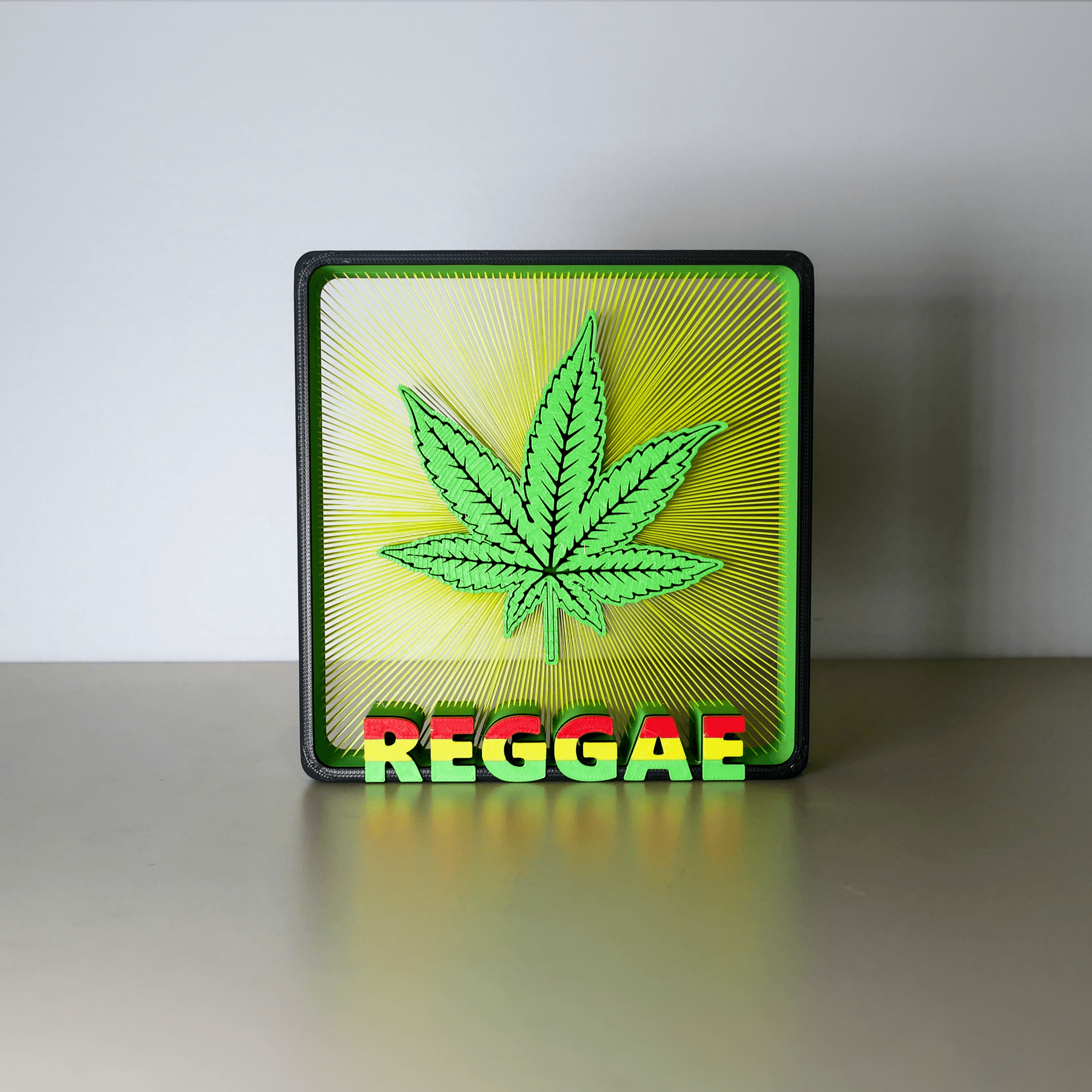 Reggae String Art 3d model