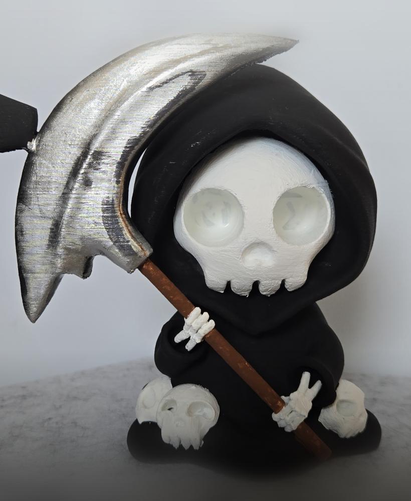 Grim reaper - 3 Skulls 3d model