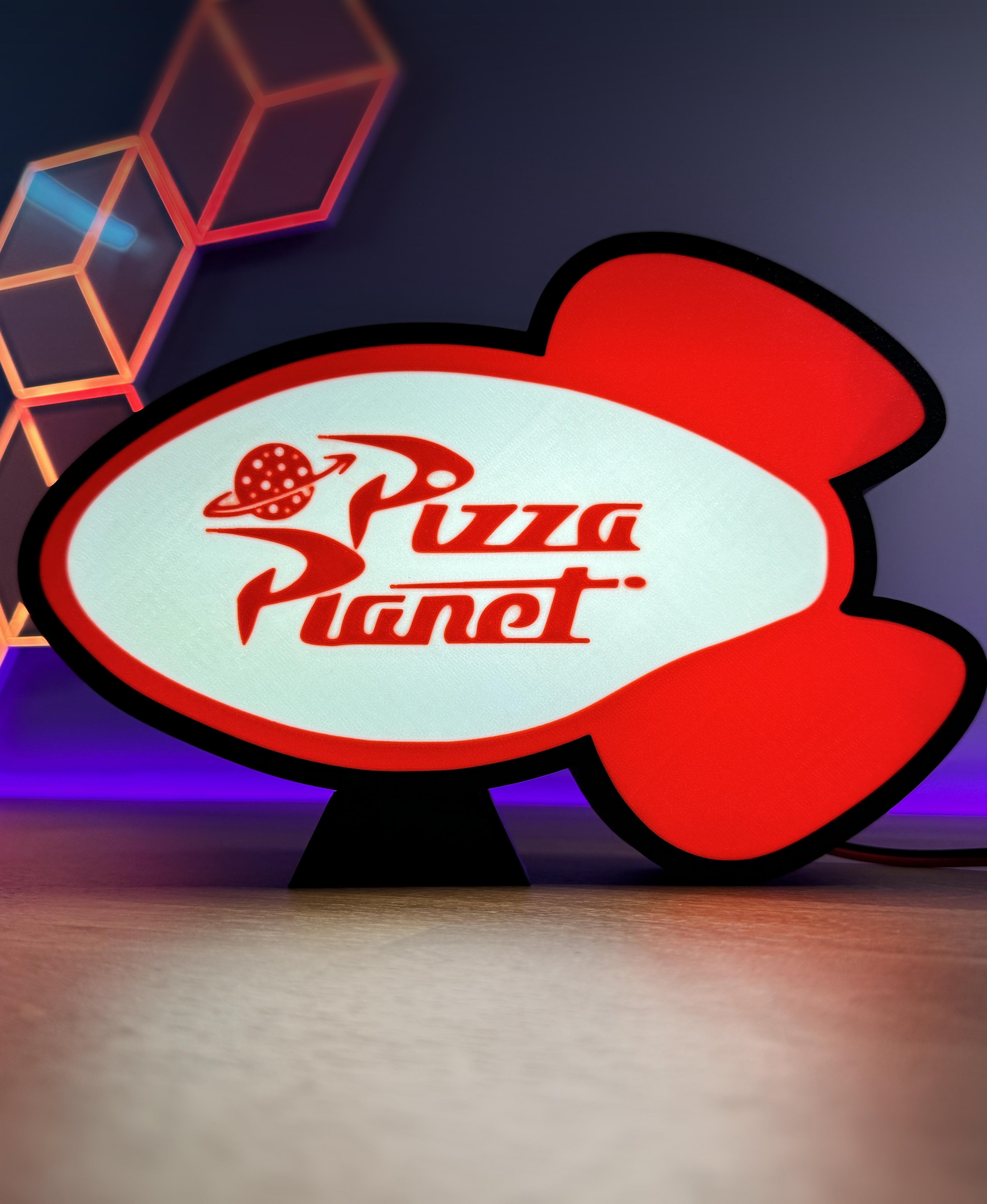 Pizza Light Box  3d model